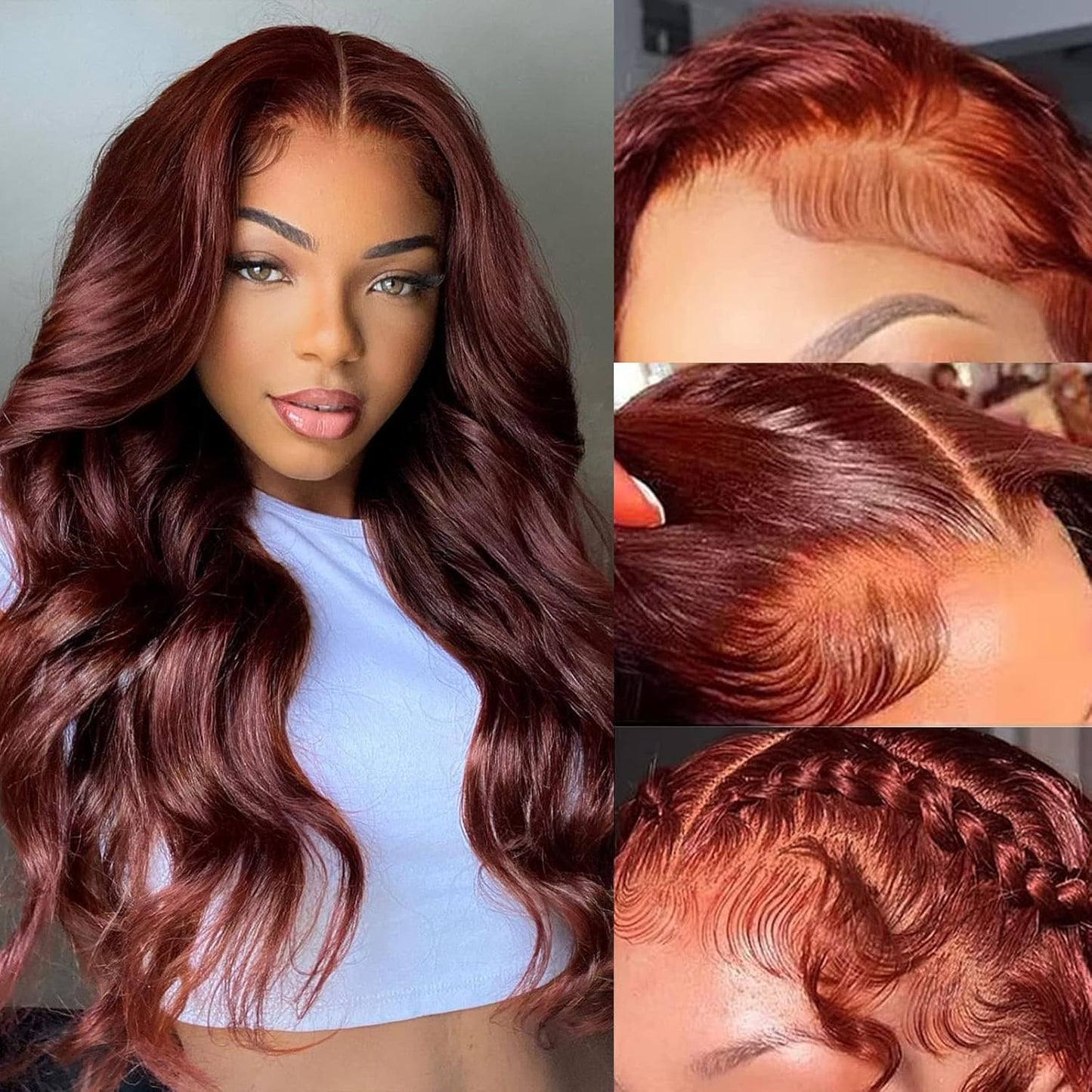 Reddish Brown Lace Front Wigs Human Hair for Stunning Styles