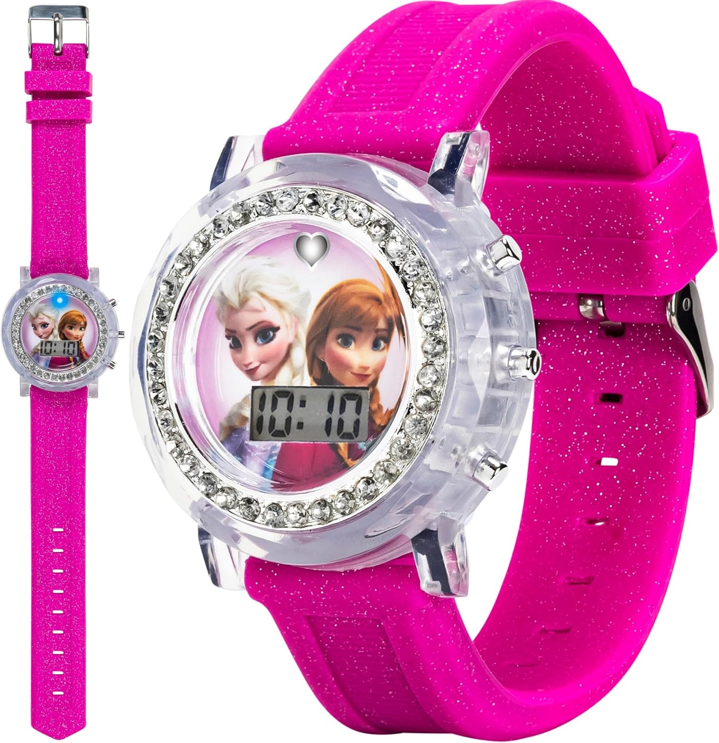 Elsa & Anna LCD Watch: Cute Silicone Band!
