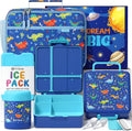 Fimibuke Kids Bento Snack Lunch Box Set with Insulated Bag