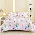 Twin Size Comforter Set for Girls Kids Pink Fairy Bedding - Soft
