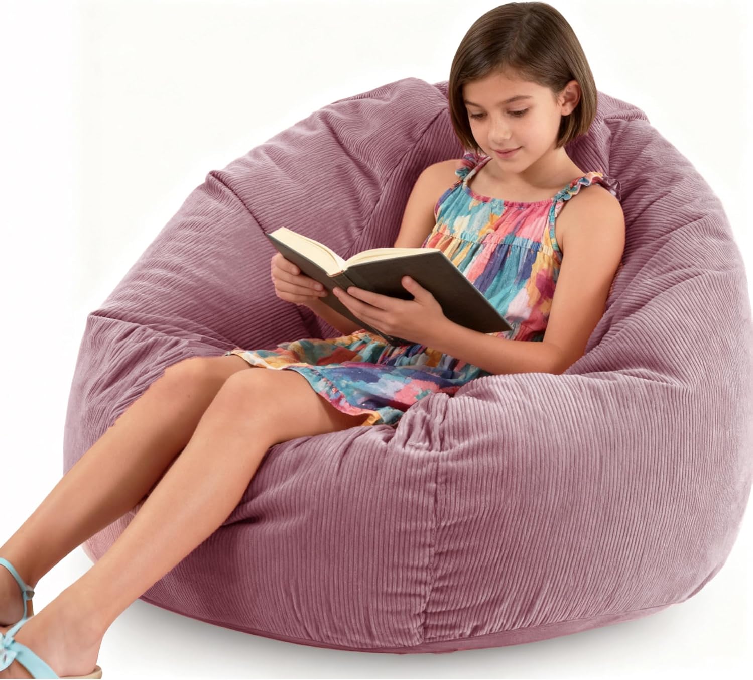 ENBAOHUI 3FT Memory Foam Bean Bag Chairs for Kids and Teens