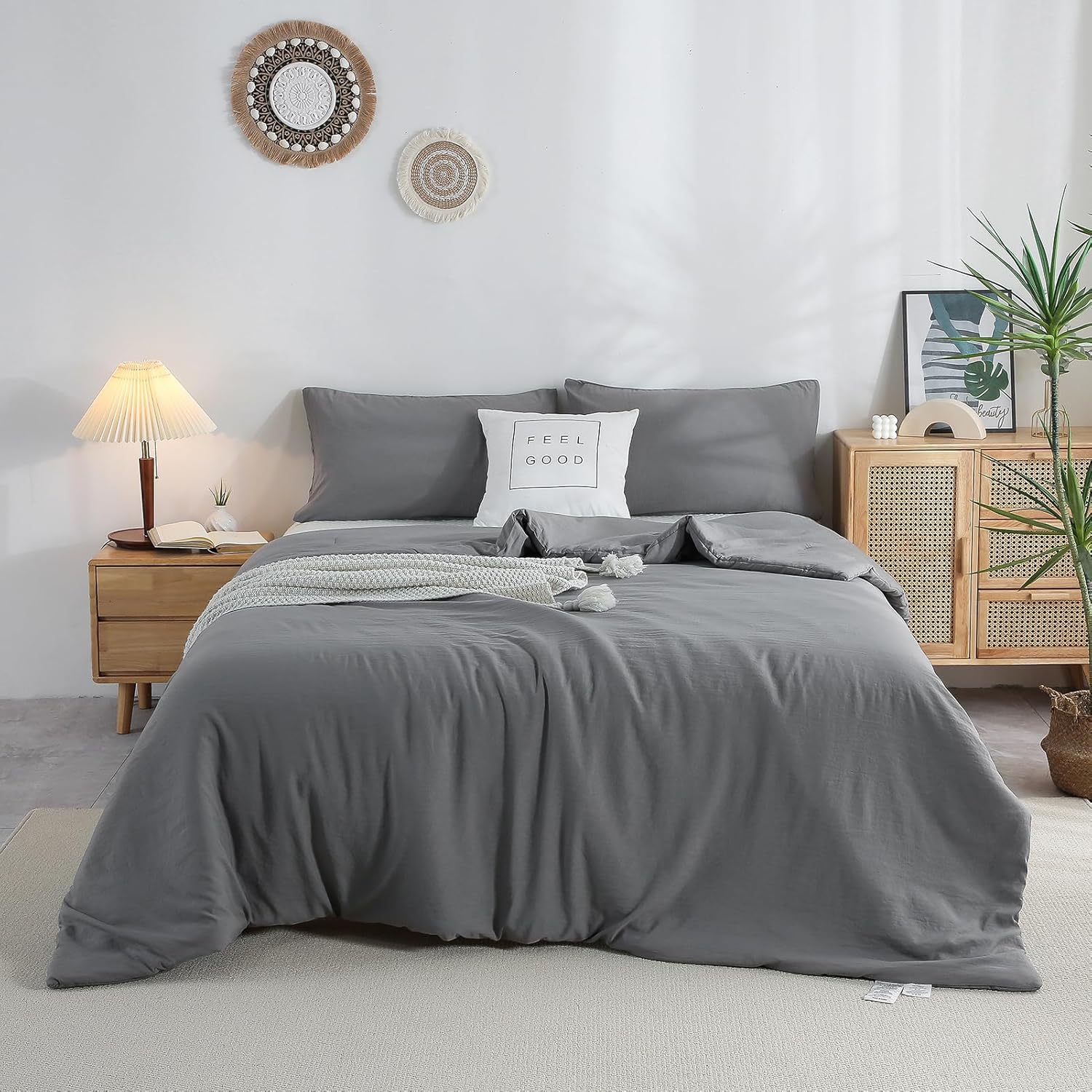 COTTEBED Ultra-Soft King Sized Bedding Down Comforter Set
