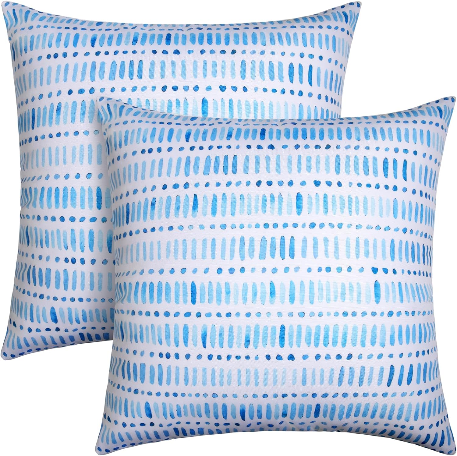 Pack of 2 Waterproof Outdoor Pillows for Garden and Couch