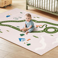 Tiny Land Baby Crawling Mat Reversible Play Mat 78in x 55in