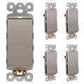 LIDER Minimalist Matte Finish Lighted Decorator Switch 5 Pack