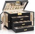 AKOZLIN Large 4-Tier Jewelry Box for Women and Girls