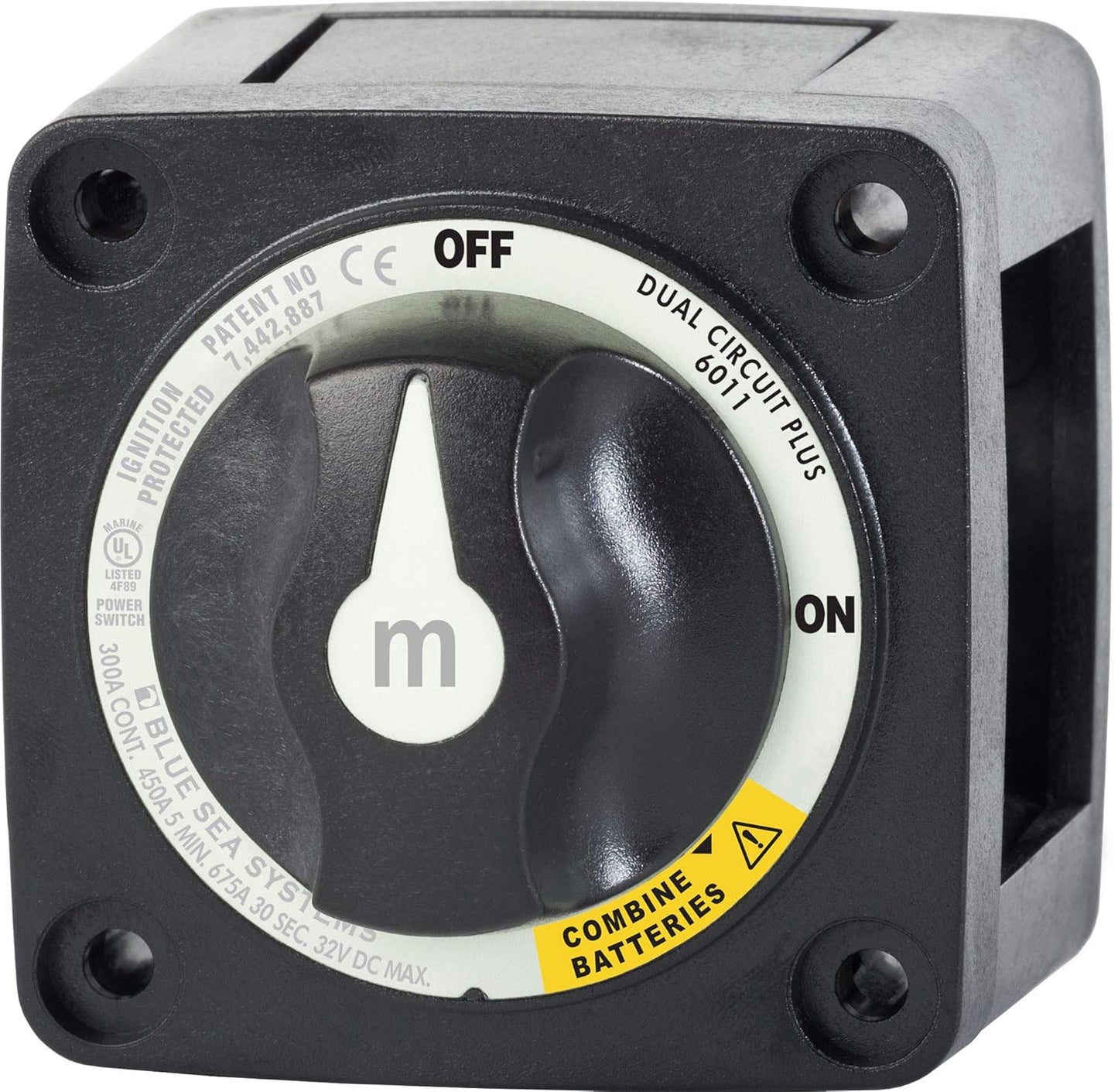 Blue Sea Systems 6011200 m-Series Battery Switch for Dual Circuits