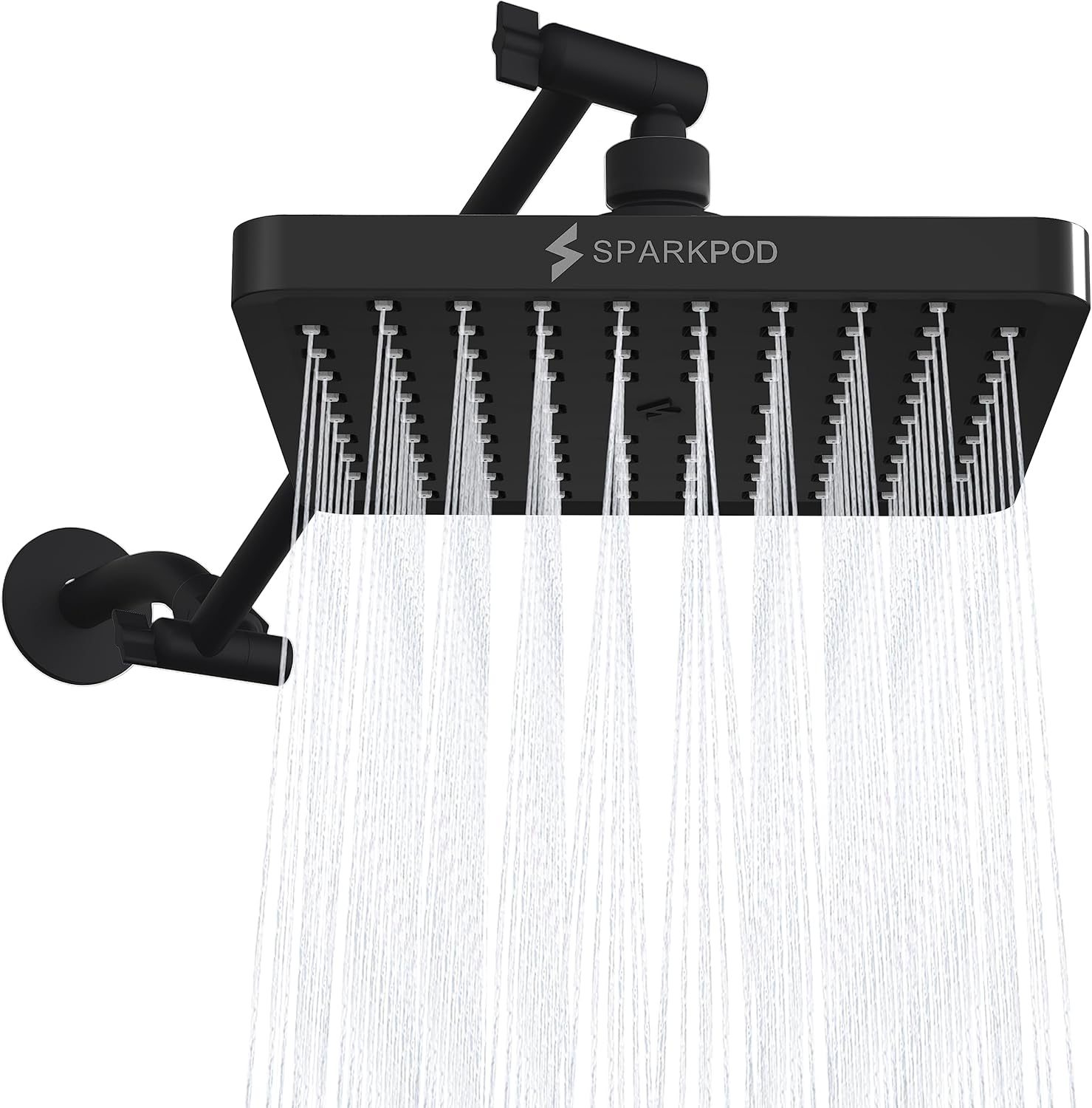 SparkPod High Pressure Rain Shower Head with Extension Arm