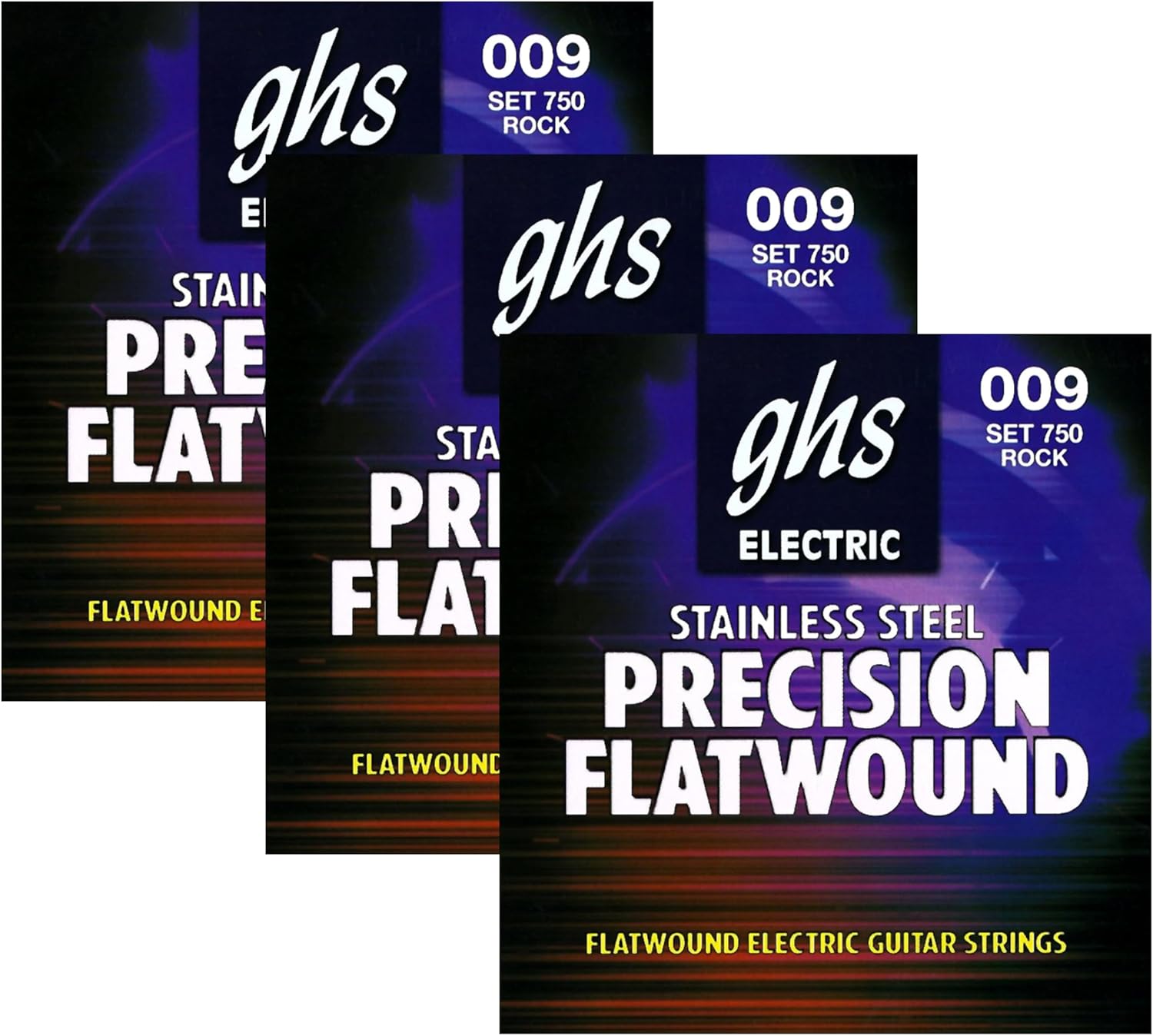 GHS Strings Precision Flatwound Electric Guitar Strings 9-42