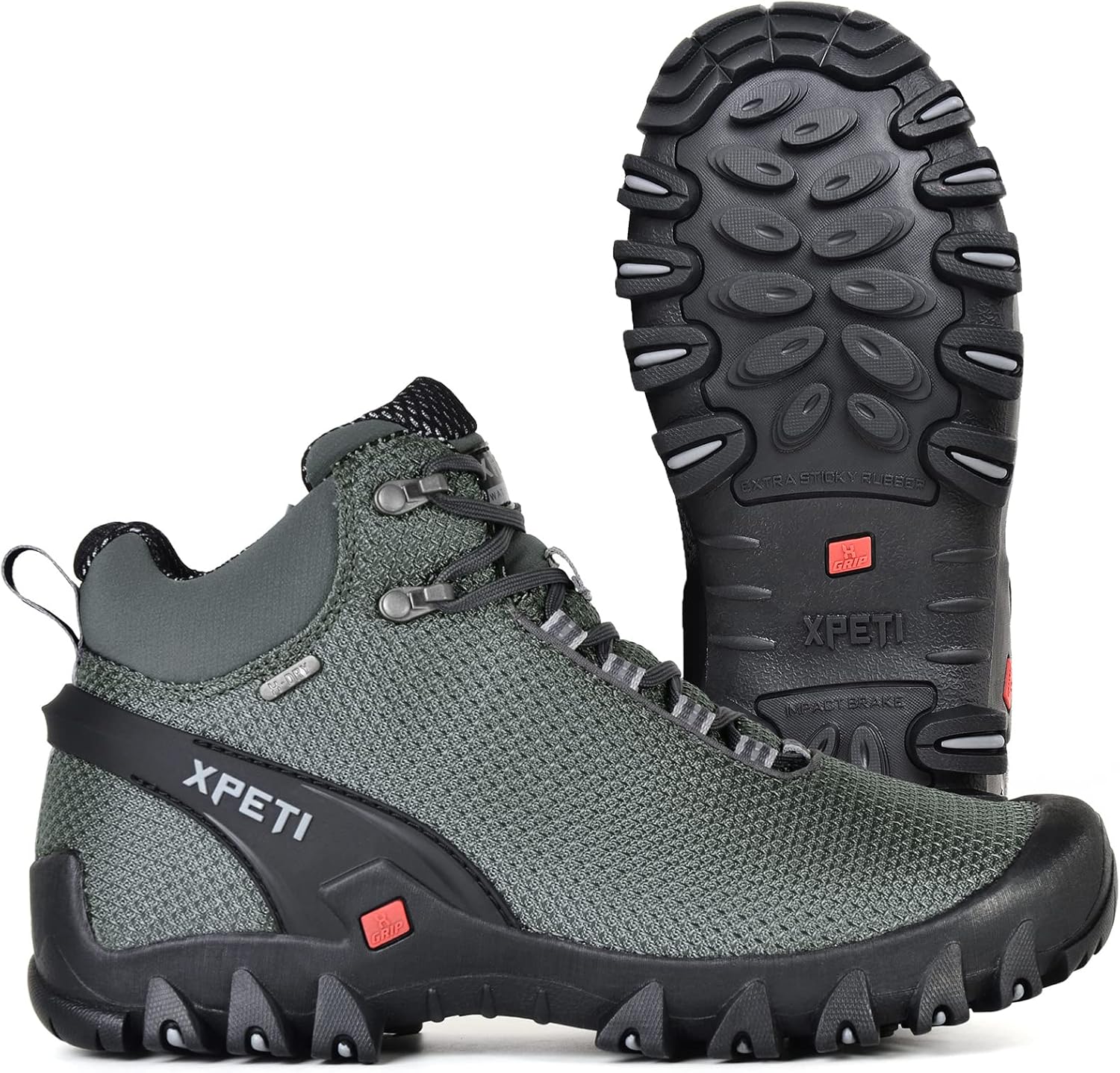 XPETI Men's TERRA Mid Hiking Boot: Waterproof Comfort & Support