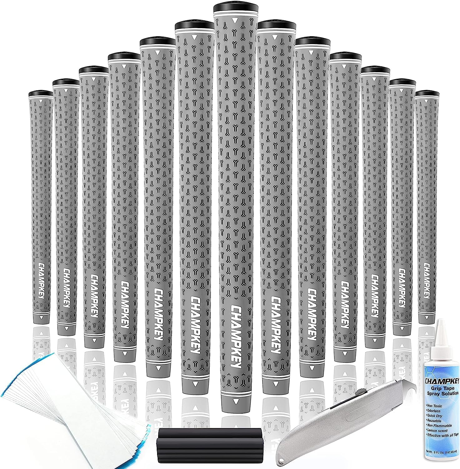 CHAMPKEY Y-LITE Golf Grips for All Weather Performance and Control