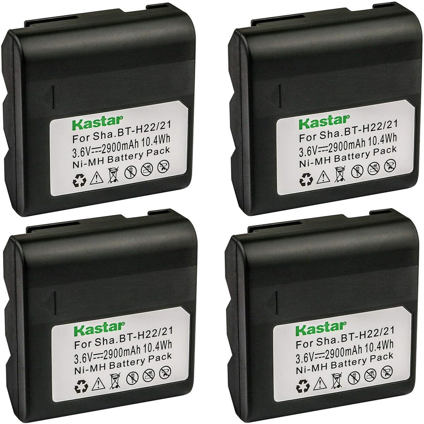 Kastar 4-Pack BTH22 Battery Replacement for Sharp Cameras