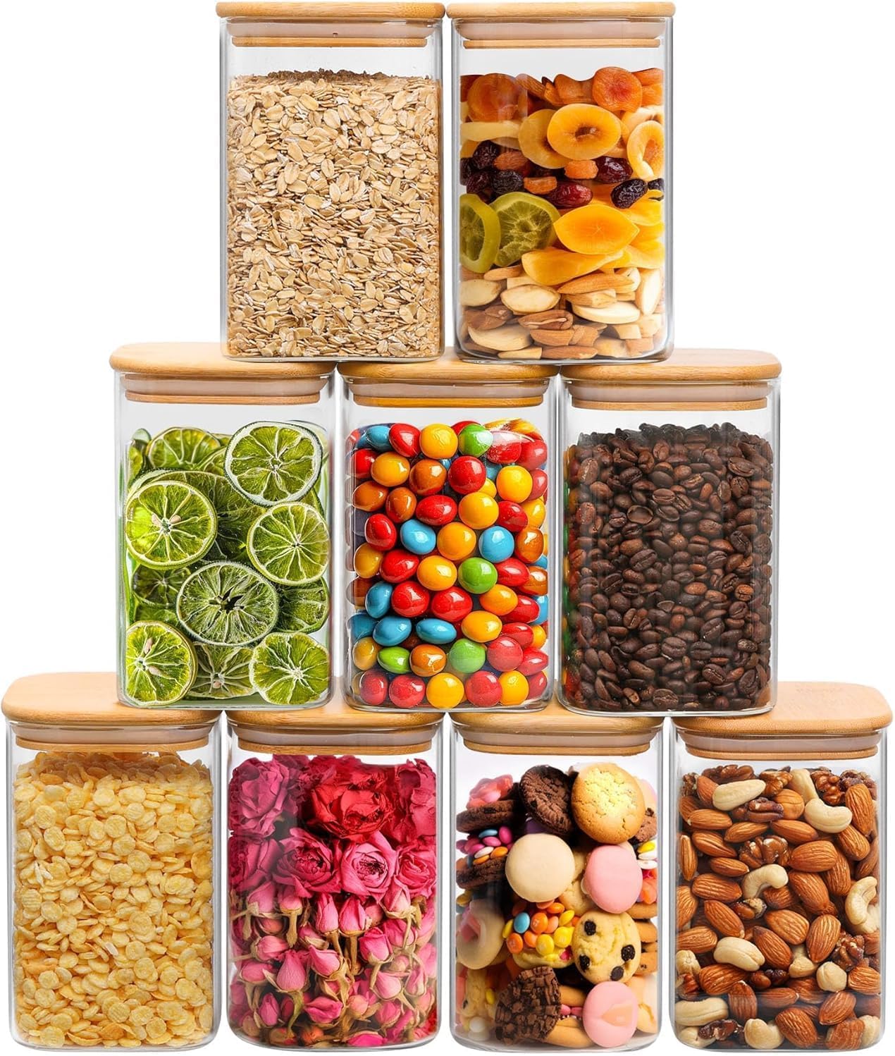 Versatile 1.2 Qt Glass Storage Containers for Kitchen Organization