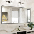 KOCUUY 30x60 Large Black Bathroom Mirror for Modern Decor