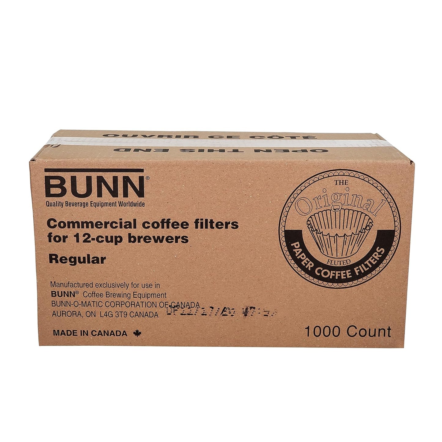 BUNN 12-Cup Coffee Filters, 1000 Count - Perfect Brew Every Time!