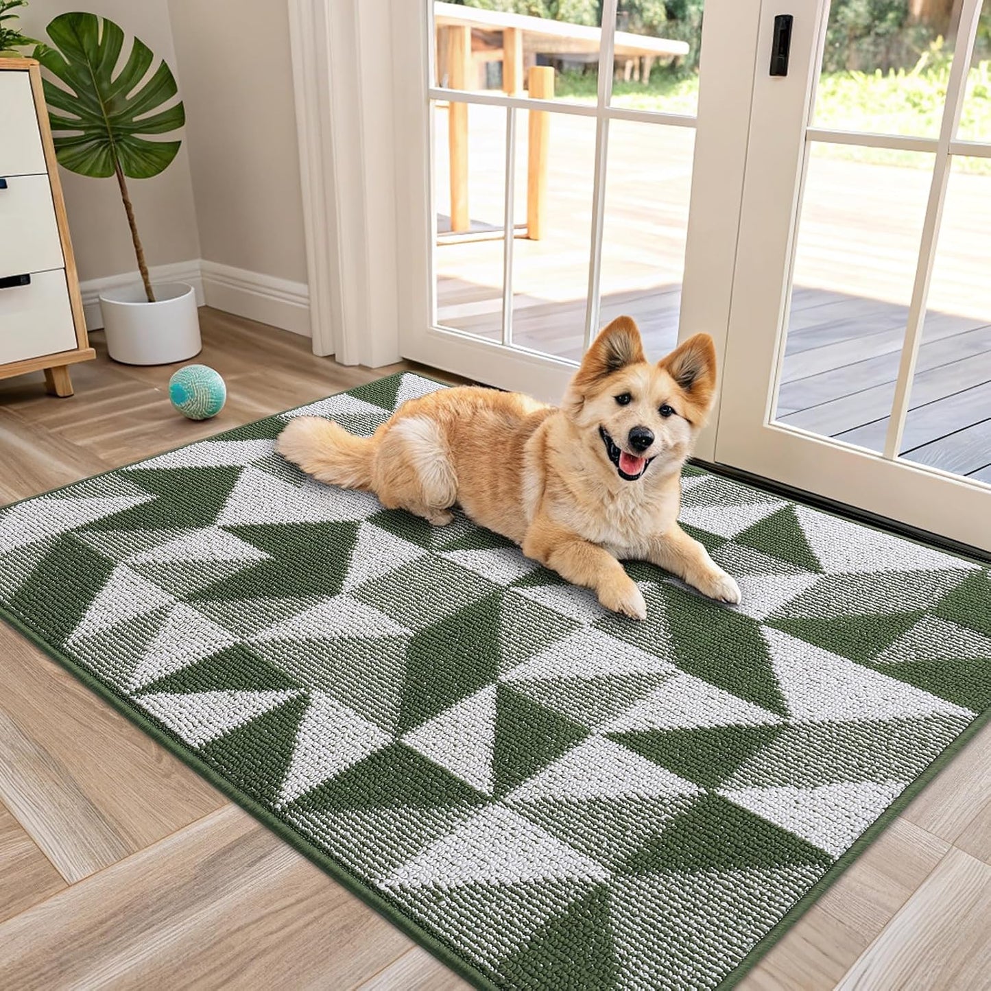 OLANLY Large Indoor Door Mat Washable 48x32 for Entryway