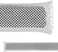 3 in PET Expandable Braid Sleeving - 25 ft White for Cable Protection