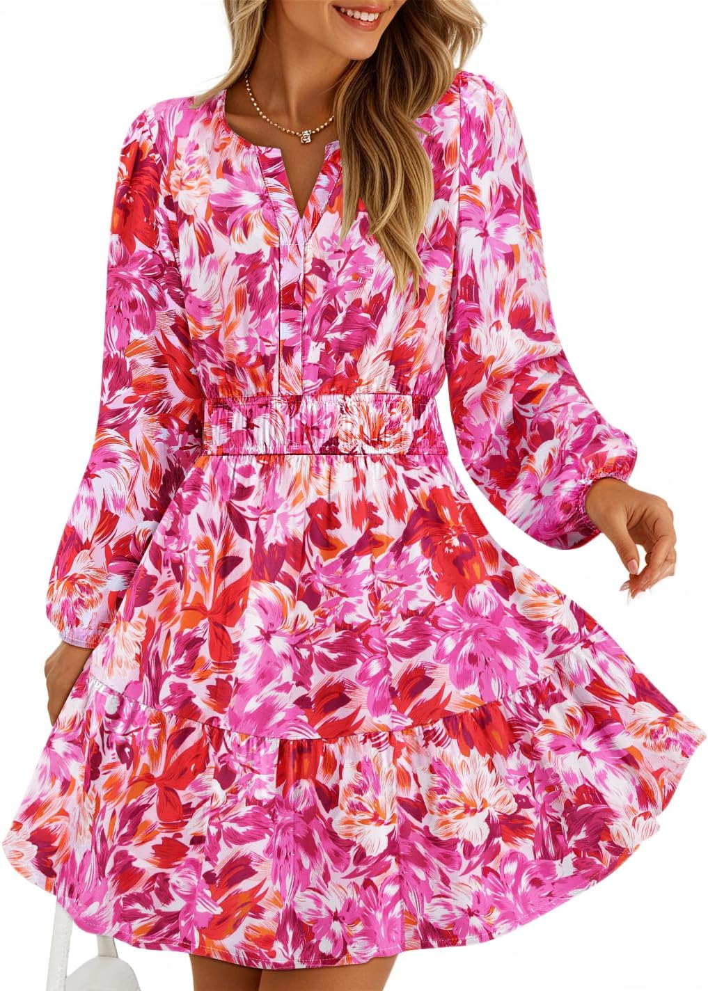 ZESICA Fall Wedding Guest Dresses for Women with Pockets
