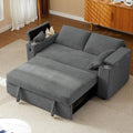 68.11 Corduroy Sleeper Chair Bed with USB Port and Storage