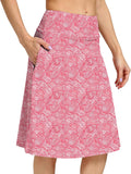 Womens Skorts Modest Knee Length Skirts Athletic Midi (Style MDH6)