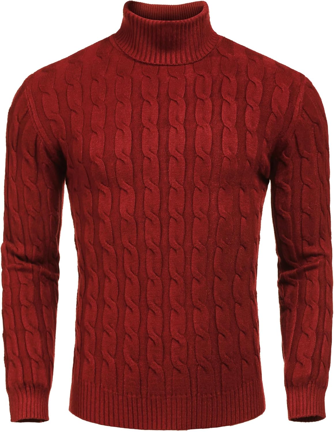 COOFANDY Men's Slim Fit Turtleneck Sweater for Casual Style