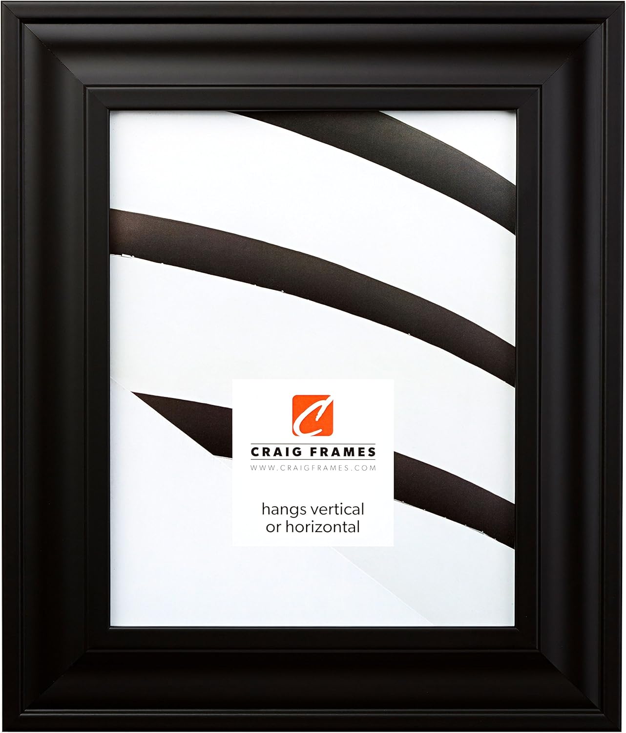 Upscale 16x22 Picture Frame in Black Satin Mica Finish