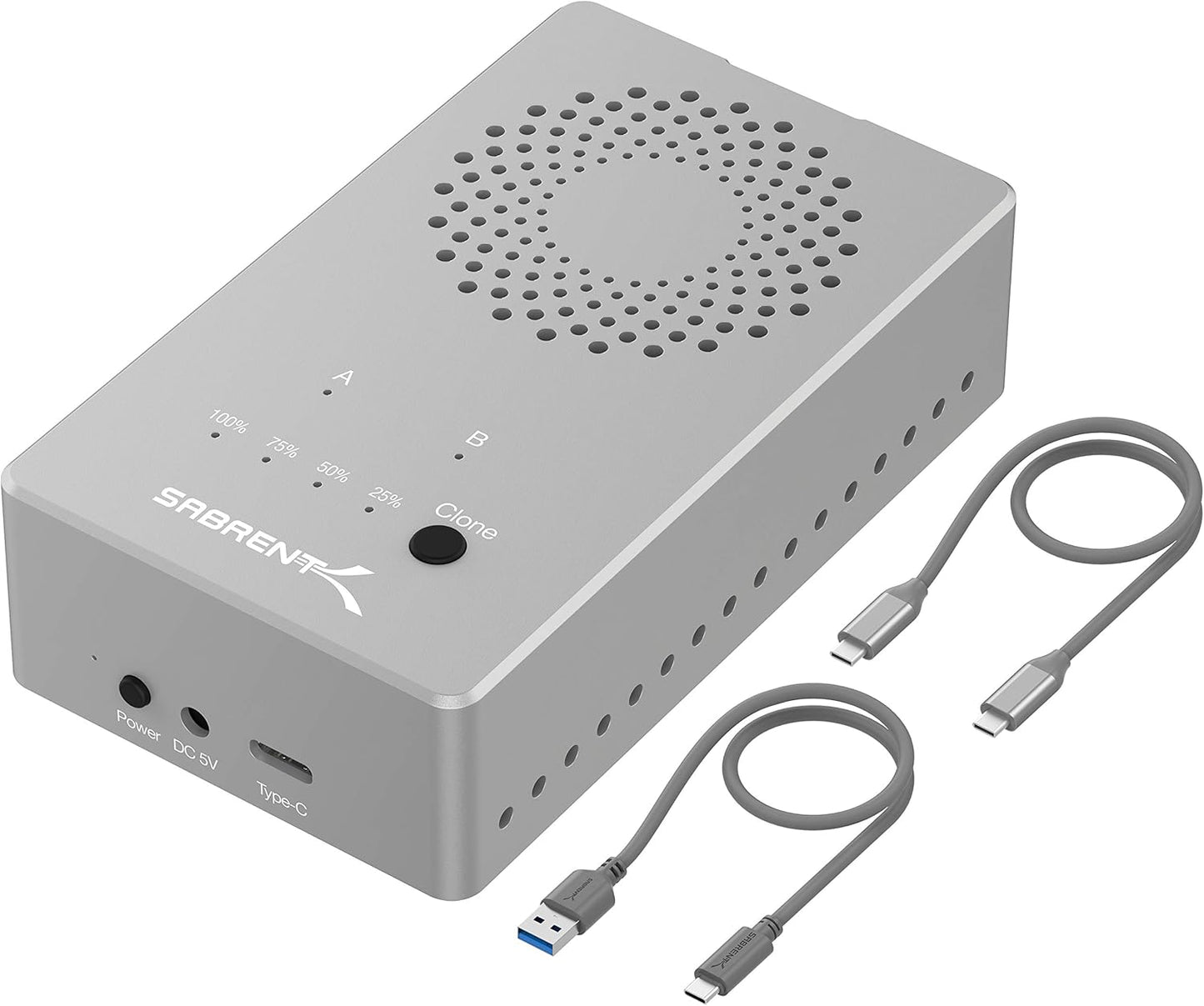 SABRENT Tool Free USB Type C Dual Docking Station for SSDs