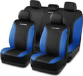 Blue Leather Air Cooled Memory Foam Seat Covers - Universal Fit