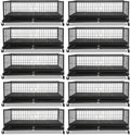 Homey Pet 43 in Dog Whelping Box for Puppies - Stackable, Mobile