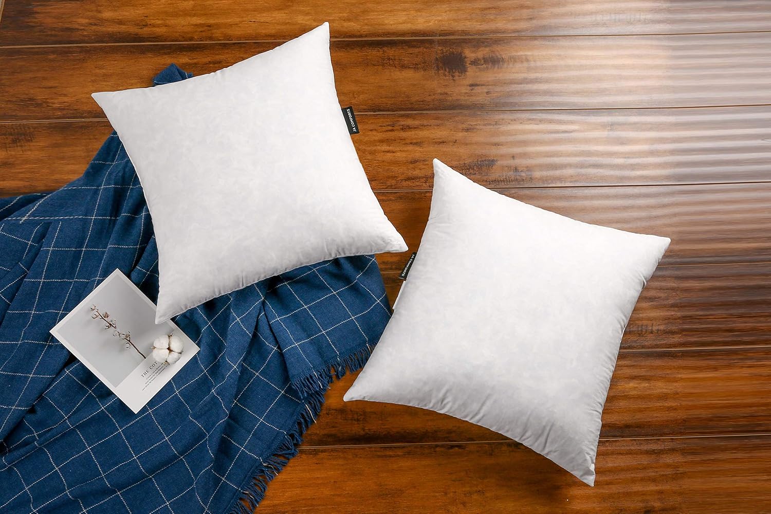 Premium Goose Down Feather Throw Pillow Inserts for Comfort