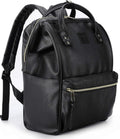 Kah&Kee Leather Backpack for Women and Men - 16-inch Laptop Bag