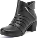 Women's Ankle Boots Casual Fashion Chunky Heeled Booties (Style SY84)