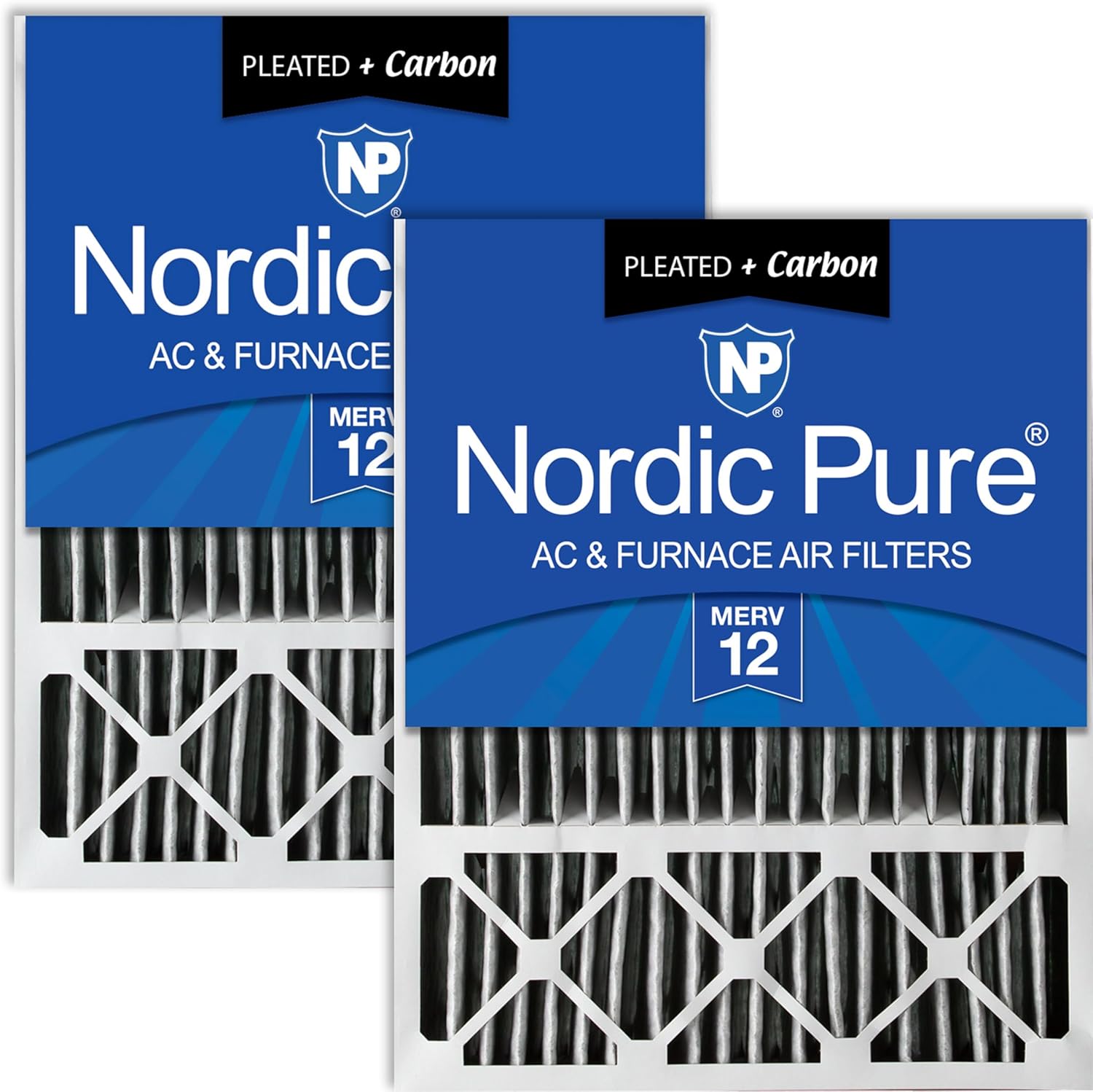 Nordic Pure 20x25x5 Replacement MERV 12 Pleated Air Filters