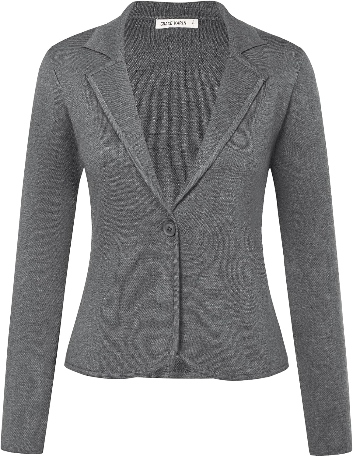 Women Sweater Blazer Casual Work Cropped Cardigan Jacket