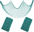Decorative Fishing Net 5x10 ft Aqua Fishnet for Wall and Party Decor