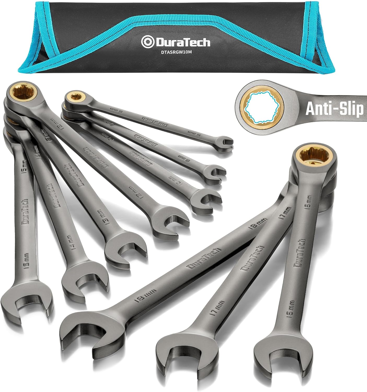 DURATECH Anti-Slip Ratcheting Wrench Set for All Your Needs