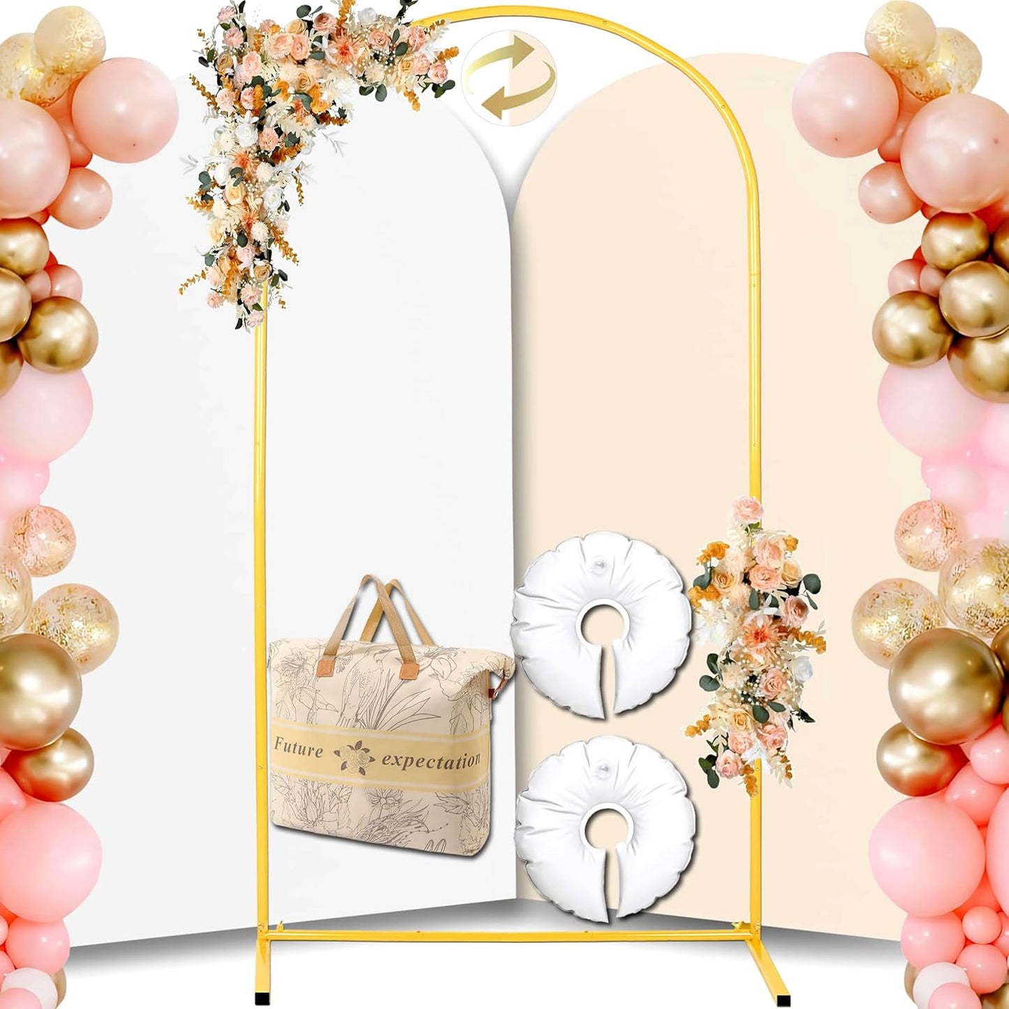 7.2FT Adjustable Balloon Party Arch Stand for Any Event Decor