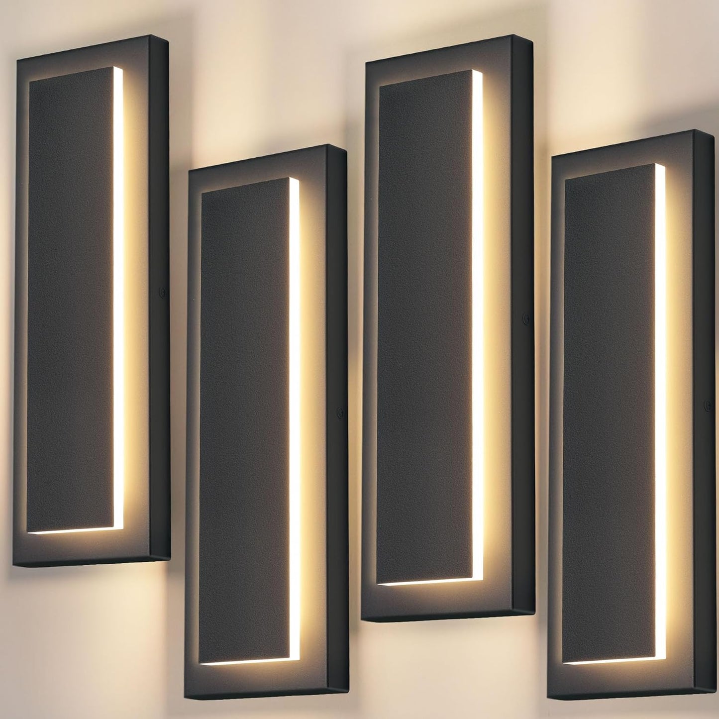Modern Black LED Outdoor Porch Wall Light for Stylish Homes