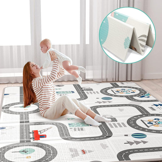 Extra Large Non-Toxic Baby Play Mat - Indoor/Outdoor Fun!