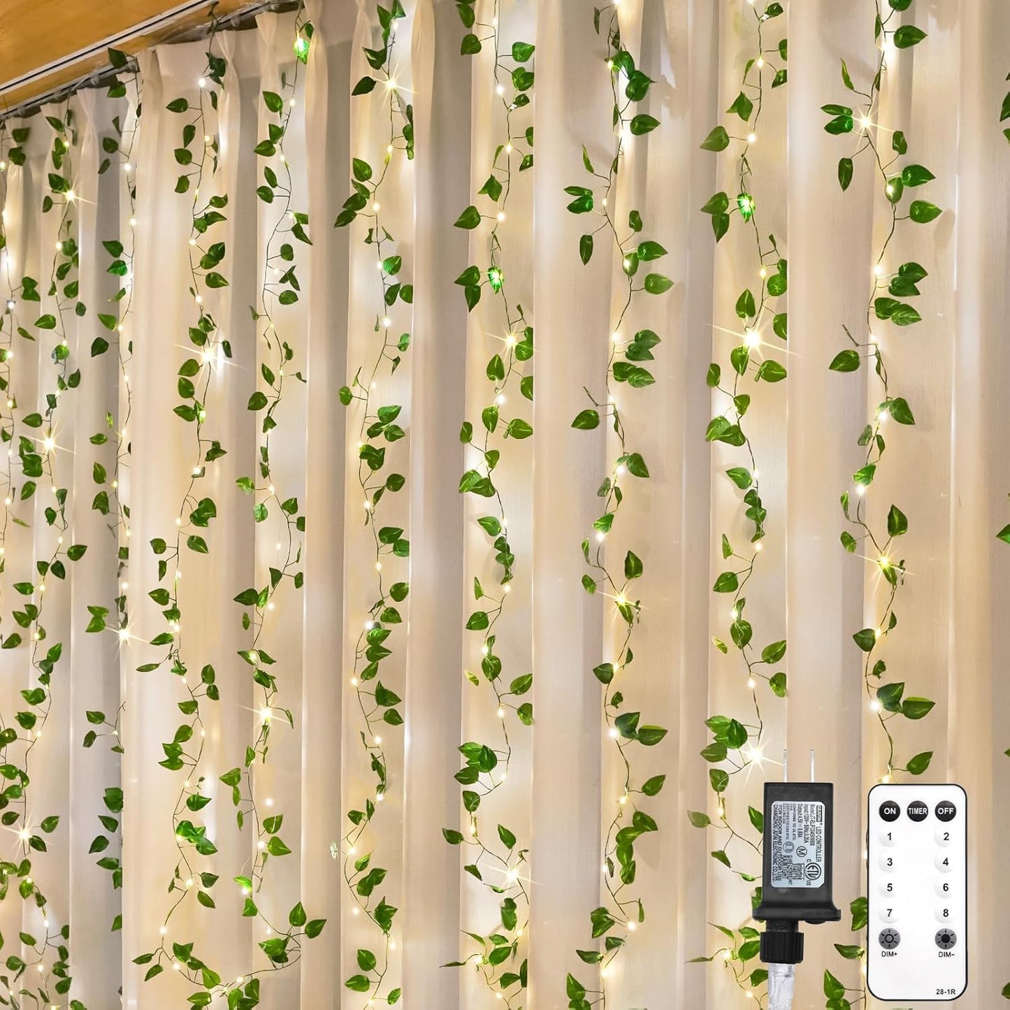 Suddus 200 LED Vine Lights with Remote for Enchanting Decor