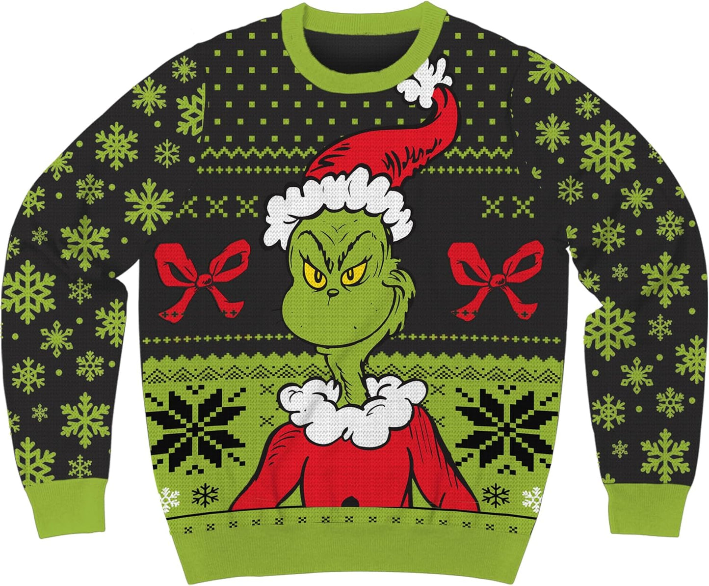 Dr. Seuss Grinch Holiday Sweater - Officially Licensed