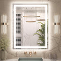 Keonjinn LED Bathroom Mirror 28 x 36 in - Frontlit & Backlit
