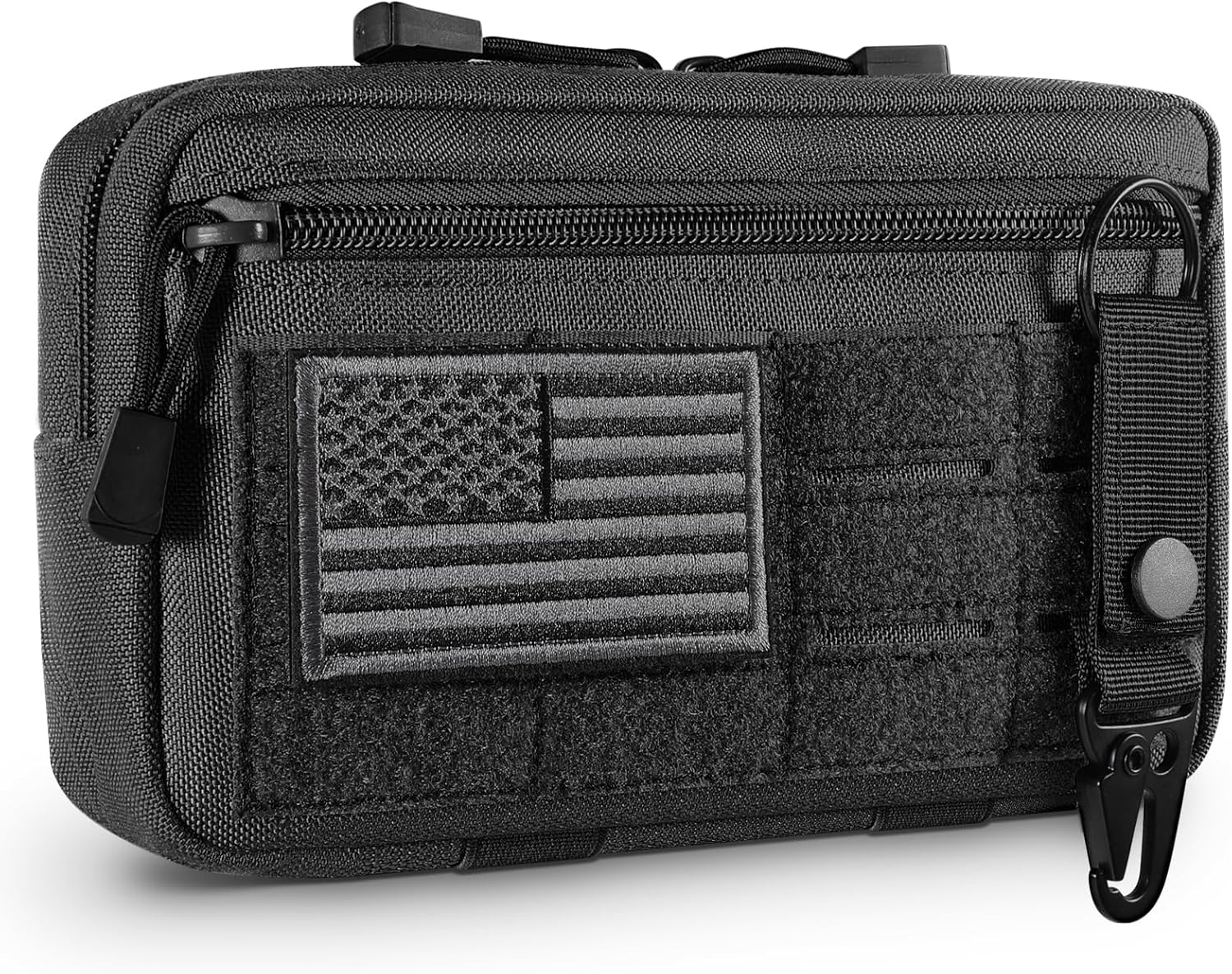 Tactical Molle EDC Tool Pouch with US Flag Patch