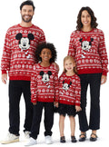 Disney Family Matching Sweatshirt - Red Long Sleeve for Kids