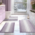 BSICPRO Bathroom Rugs Sets 3 Piece - Soft Absorbent Chenille Mats
