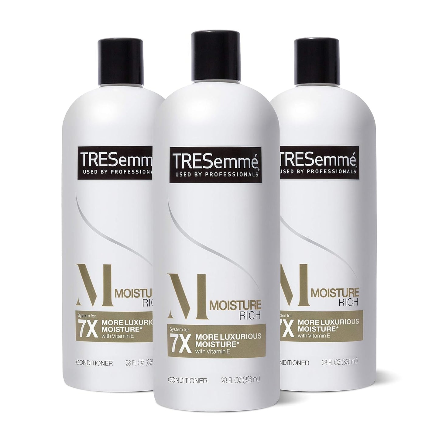 TRESemm Moisture-Rich Hydrating Conditioner 3-Pack, Pro Style Technology, 28oz|