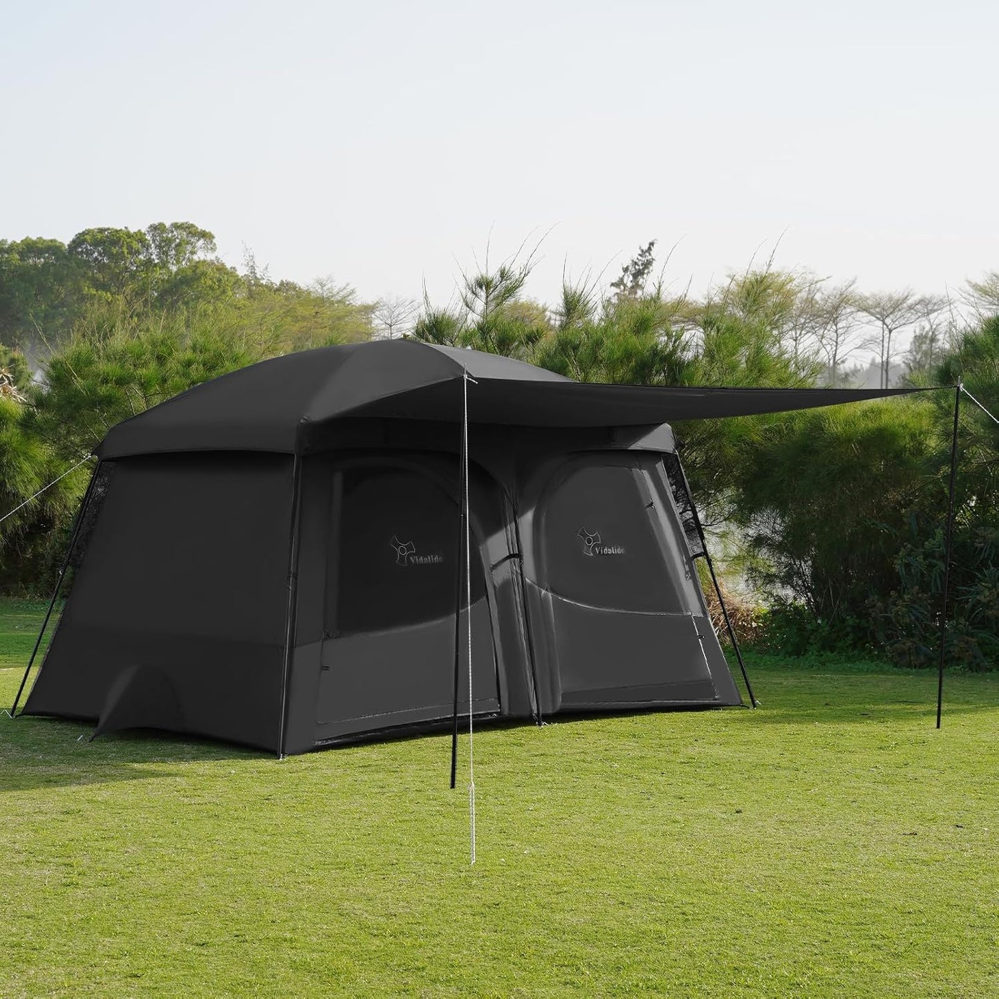 Vidalido 6-8 Person Camping Tent with Extended Vestibule Design