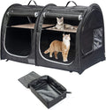 Mispace Portable Twin Compartment Cat Condo - Travel Ready