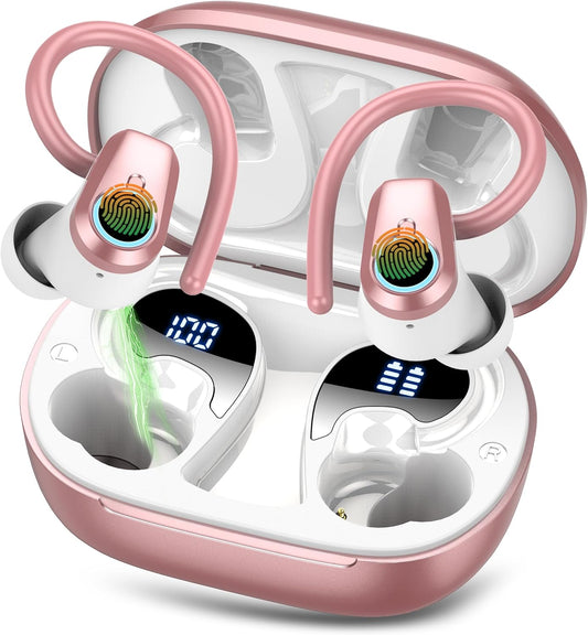 Wireless Earbuds, 50H Playtime, Deep Bass Stereo