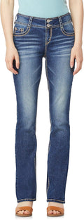 WallFlower Luscious Curvy Bootcut Jeans Mid-Rise Insta